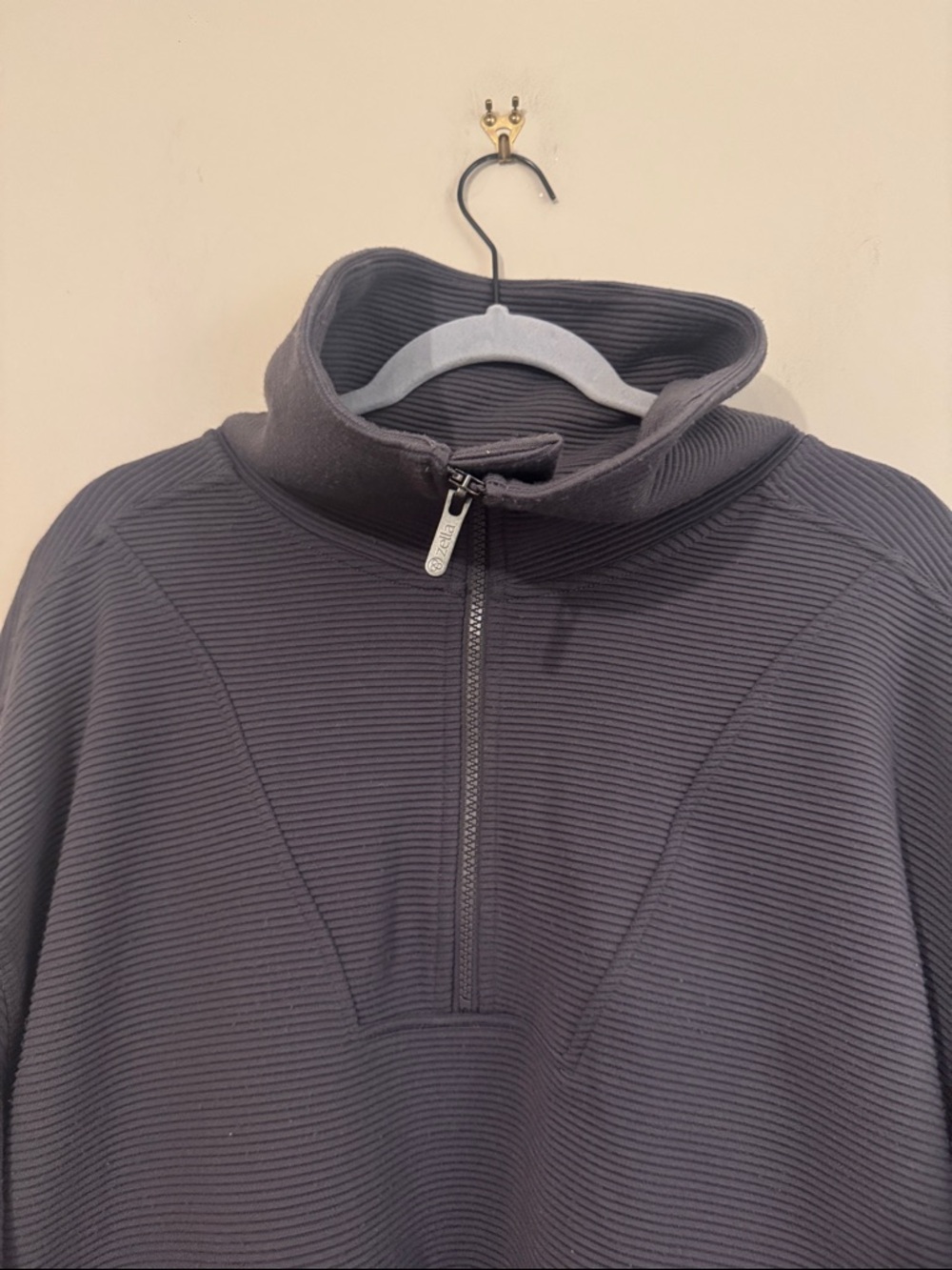 Zella Kickback Ottoman Half Zip Pullover, Grey, Size Large - Picture 7 of 14